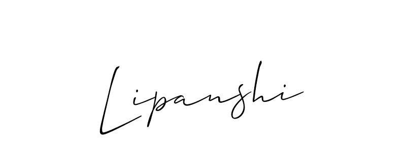 How to make Lipanshi name signature. Use Allison_Script style for creating short signs online. This is the latest handwritten sign. Lipanshi signature style 2 images and pictures png