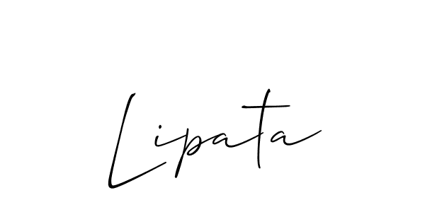 Lipata stylish signature style. Best Handwritten Sign (Allison_Script) for my name. Handwritten Signature Collection Ideas for my name Lipata. Lipata signature style 2 images and pictures png