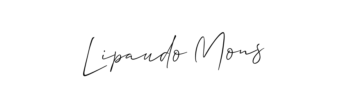 Make a beautiful signature design for name Lipaudo Mons. Use this online signature maker to create a handwritten signature for free. Lipaudo Mons signature style 2 images and pictures png