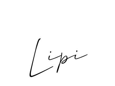 Allison_Script is a professional signature style that is perfect for those who want to add a touch of class to their signature. It is also a great choice for those who want to make their signature more unique. Get Lipi name to fancy signature for free. Lipi signature style 2 images and pictures png