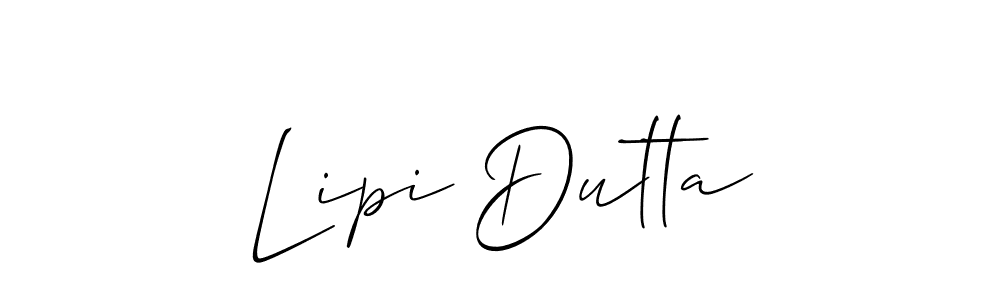 Make a beautiful signature design for name Lipi Dutta. Use this online signature maker to create a handwritten signature for free. Lipi Dutta signature style 2 images and pictures png