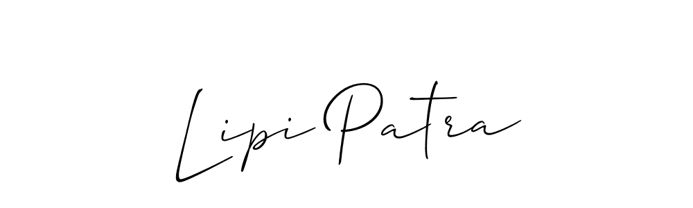 Lipi Patra stylish signature style. Best Handwritten Sign (Allison_Script) for my name. Handwritten Signature Collection Ideas for my name Lipi Patra. Lipi Patra signature style 2 images and pictures png