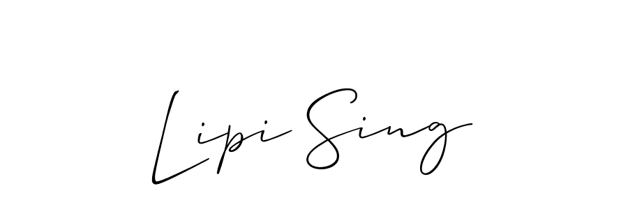 Allison_Script is a professional signature style that is perfect for those who want to add a touch of class to their signature. It is also a great choice for those who want to make their signature more unique. Get Lipi Sing name to fancy signature for free. Lipi Sing signature style 2 images and pictures png