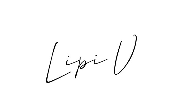Here are the top 10 professional signature styles for the name Lipi V. These are the best autograph styles you can use for your name. Lipi V signature style 2 images and pictures png