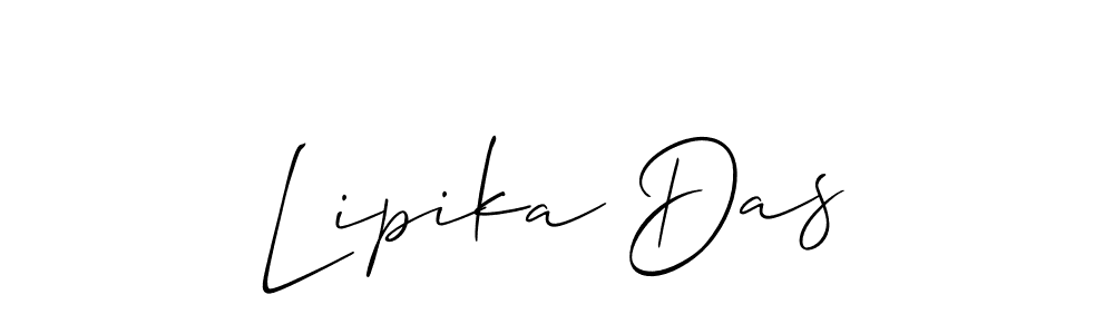 Also we have Lipika Das name is the best signature style. Create professional handwritten signature collection using Allison_Script autograph style. Lipika Das signature style 2 images and pictures png
