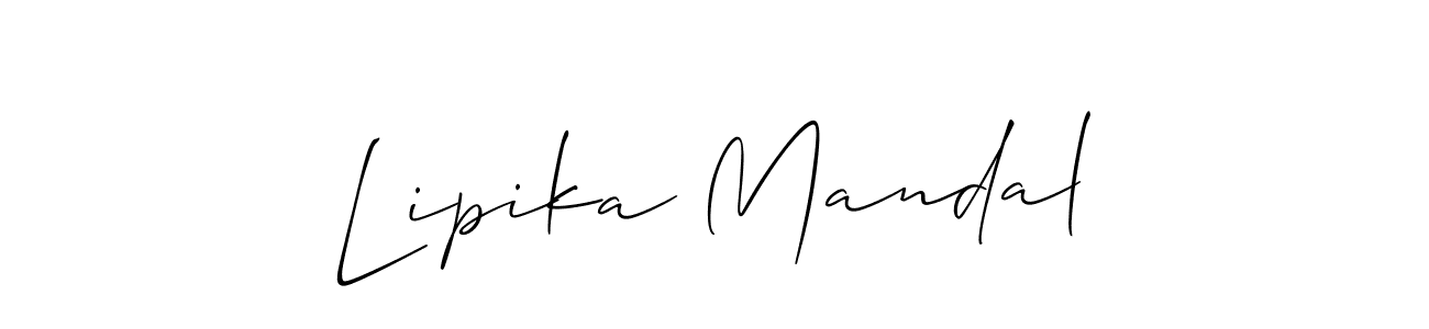 Lipika Mandal stylish signature style. Best Handwritten Sign (Allison_Script) for my name. Handwritten Signature Collection Ideas for my name Lipika Mandal. Lipika Mandal signature style 2 images and pictures png