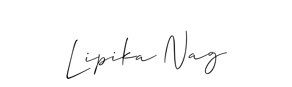 Once you've used our free online signature maker to create your best signature Allison_Script style, it's time to enjoy all of the benefits that Lipika Nag name signing documents. Lipika Nag signature style 2 images and pictures png
