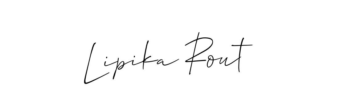 You should practise on your own different ways (Allison_Script) to write your name (Lipika Rout) in signature. don't let someone else do it for you. Lipika Rout signature style 2 images and pictures png