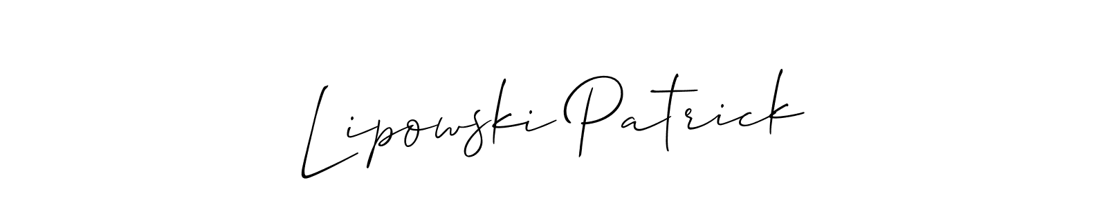 Best and Professional Signature Style for Lipowski Patrick. Allison_Script Best Signature Style Collection. Lipowski Patrick signature style 2 images and pictures png