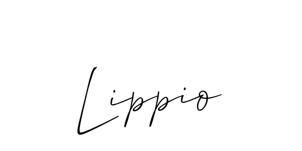 Best and Professional Signature Style for Lippio. Allison_Script Best Signature Style Collection. Lippio signature style 2 images and pictures png