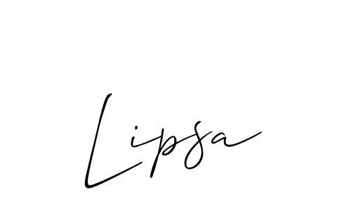 The best way (Allison_Script) to make a short signature is to pick only two or three words in your name. The name Lipsa include a total of six letters. For converting this name. Lipsa signature style 2 images and pictures png