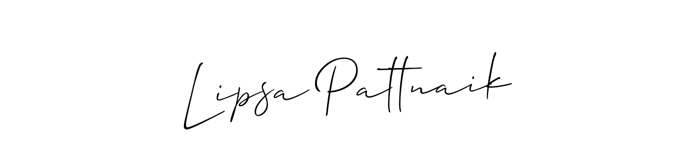 Also we have Lipsa Pattnaik name is the best signature style. Create professional handwritten signature collection using Allison_Script autograph style. Lipsa Pattnaik signature style 2 images and pictures png