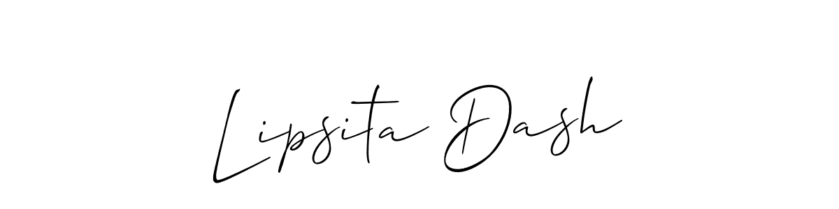 Also we have Lipsita Dash name is the best signature style. Create professional handwritten signature collection using Allison_Script autograph style. Lipsita Dash signature style 2 images and pictures png