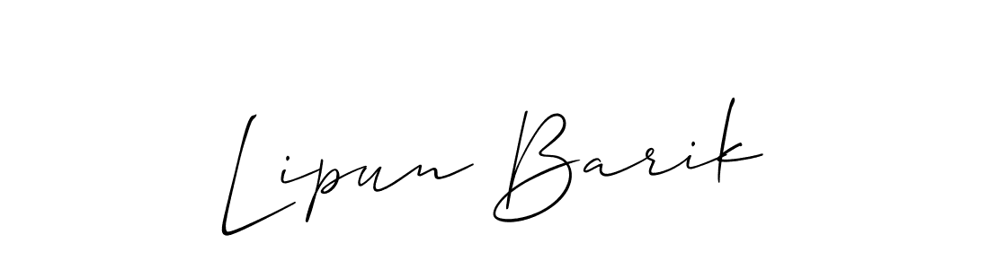 Lipun Barik stylish signature style. Best Handwritten Sign (Allison_Script) for my name. Handwritten Signature Collection Ideas for my name Lipun Barik. Lipun Barik signature style 2 images and pictures png