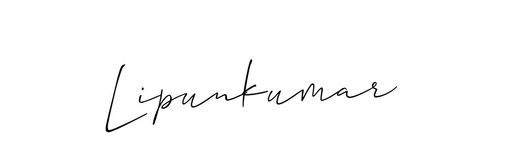 How to Draw Lipunkumar signature style? Allison_Script is a latest design signature styles for name Lipunkumar. Lipunkumar signature style 2 images and pictures png