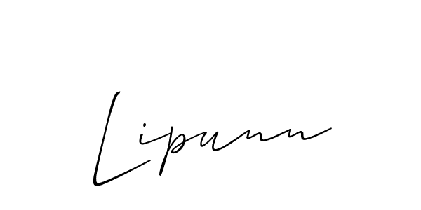 Make a short Lipunn signature style. Manage your documents anywhere anytime using Allison_Script. Create and add eSignatures, submit forms, share and send files easily. Lipunn signature style 2 images and pictures png