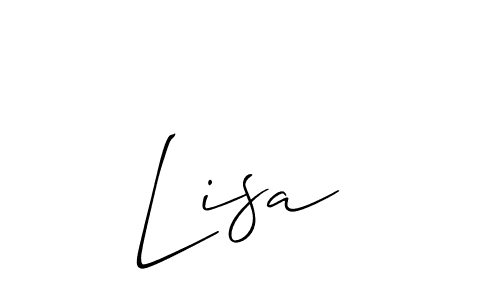 You should practise on your own different ways (Allison_Script) to write your name (Lisa ) in signature. don't let someone else do it for you. Lisa  signature style 2 images and pictures png