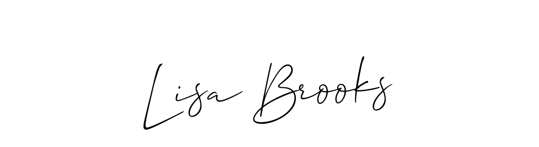 How to make Lisa Brooks signature? Allison_Script is a professional autograph style. Create handwritten signature for Lisa Brooks name. Lisa Brooks signature style 2 images and pictures png