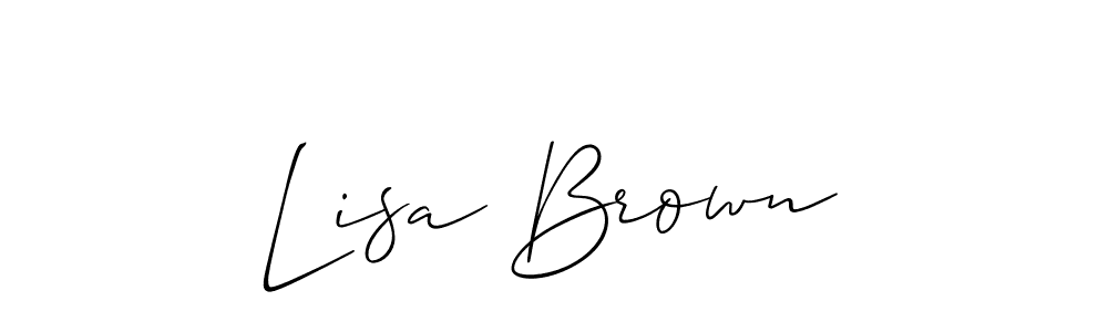 Best and Professional Signature Style for Lisa Brown. Allison_Script Best Signature Style Collection. Lisa Brown signature style 2 images and pictures png