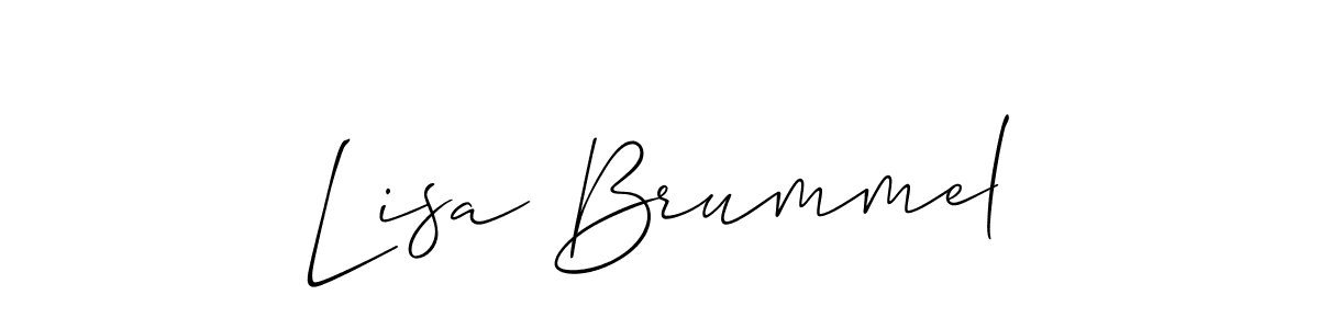 Check out images of Autograph of Lisa Brummel name. Actor Lisa Brummel Signature Style. Allison_Script is a professional sign style online. Lisa Brummel signature style 2 images and pictures png