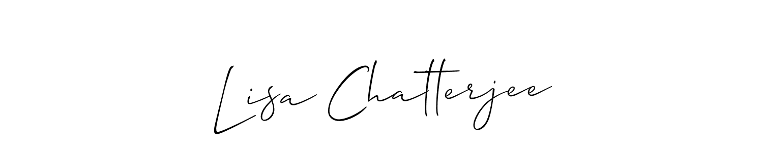 See photos of Lisa Chatterjee official signature by Spectra . Check more albums & portfolios. Read reviews & check more about Allison_Script font. Lisa Chatterjee signature style 2 images and pictures png