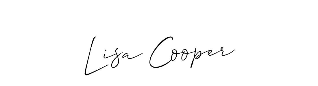 Check out images of Autograph of Lisa Cooper name. Actor Lisa Cooper Signature Style. Allison_Script is a professional sign style online. Lisa Cooper signature style 2 images and pictures png