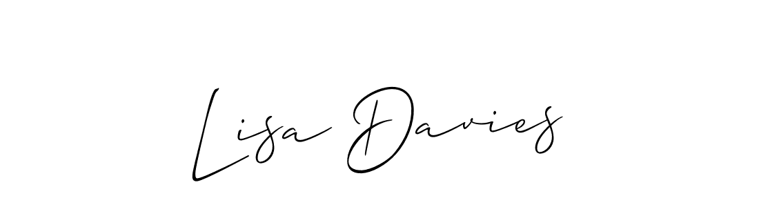 How to Draw Lisa Davies signature style? Allison_Script is a latest design signature styles for name Lisa Davies. Lisa Davies signature style 2 images and pictures png