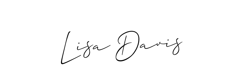 if you are searching for the best signature style for your name Lisa Davis. so please give up your signature search. here we have designed multiple signature styles  using Allison_Script. Lisa Davis signature style 2 images and pictures png