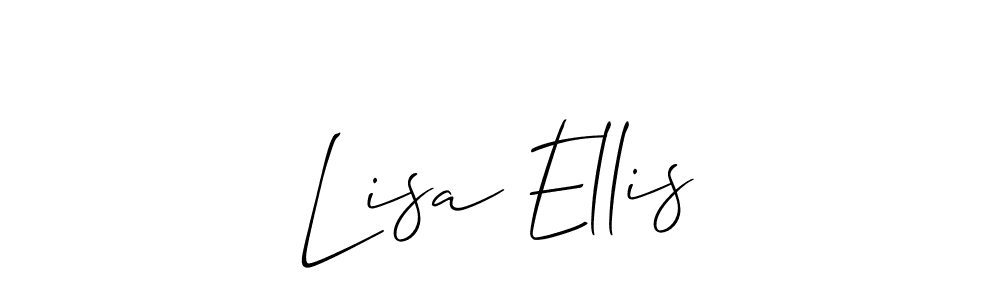 Make a beautiful signature design for name Lisa Ellis. With this signature (Allison_Script) style, you can create a handwritten signature for free. Lisa Ellis signature style 2 images and pictures png