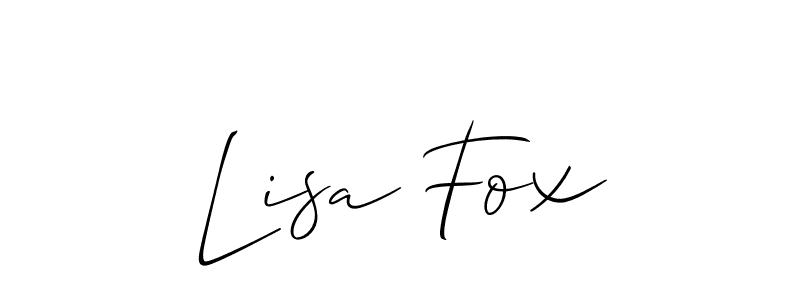 Best and Professional Signature Style for Lisa Fox. Allison_Script Best Signature Style Collection. Lisa Fox signature style 2 images and pictures png