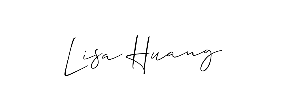 Use a signature maker to create a handwritten signature online. With this signature software, you can design (Allison_Script) your own signature for name Lisa Huang. Lisa Huang signature style 2 images and pictures png