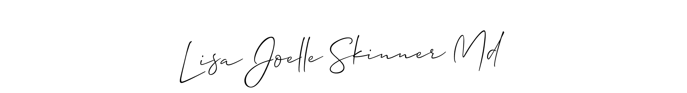 Allison_Script is a professional signature style that is perfect for those who want to add a touch of class to their signature. It is also a great choice for those who want to make their signature more unique. Get Lisa Joelle Skinner Md name to fancy signature for free. Lisa Joelle Skinner Md signature style 2 images and pictures png