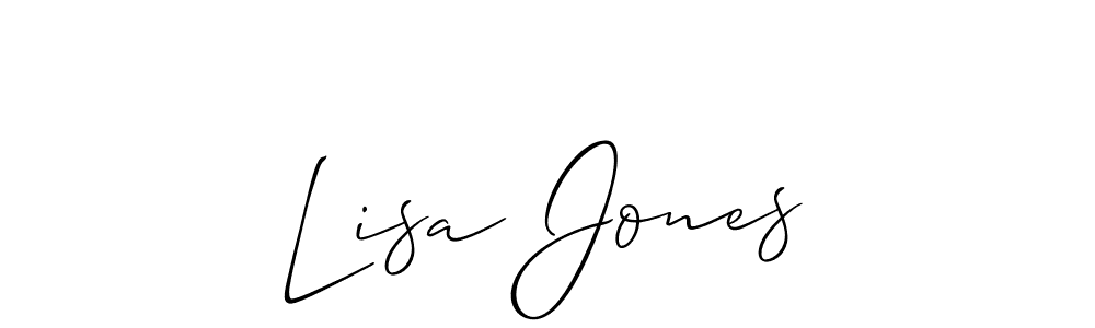 Also You can easily find your signature by using the search form. We will create Lisa Jones name handwritten signature images for you free of cost using Allison_Script sign style. Lisa Jones signature style 2 images and pictures png