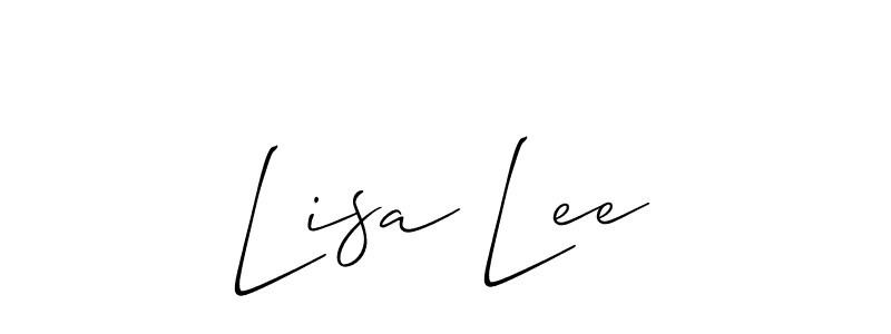 Use a signature maker to create a handwritten signature online. With this signature software, you can design (Allison_Script) your own signature for name Lisa Lee. Lisa Lee signature style 2 images and pictures png