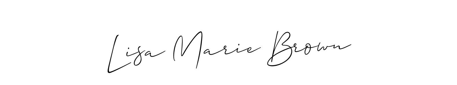 Best and Professional Signature Style for Lisa Marie Brown. Allison_Script Best Signature Style Collection. Lisa Marie Brown signature style 2 images and pictures png