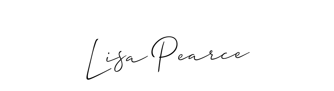 Best and Professional Signature Style for Lisa Pearce. Allison_Script Best Signature Style Collection. Lisa Pearce signature style 2 images and pictures png
