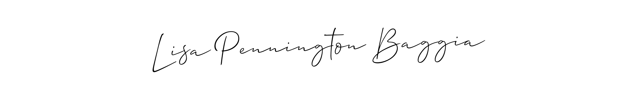 Also we have Lisa Pennington Baggia name is the best signature style. Create professional handwritten signature collection using Allison_Script autograph style. Lisa Pennington Baggia signature style 2 images and pictures png