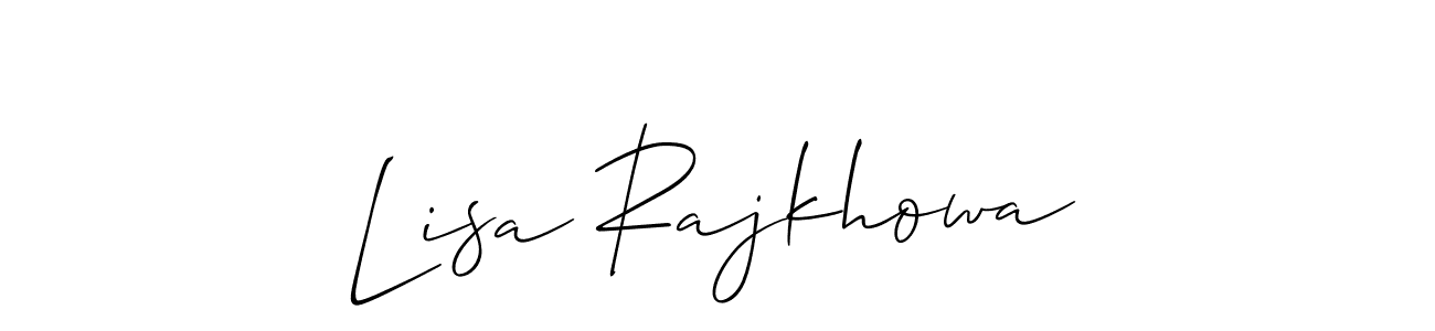 Best and Professional Signature Style for Lisa Rajkhowa. Allison_Script Best Signature Style Collection. Lisa Rajkhowa signature style 2 images and pictures png