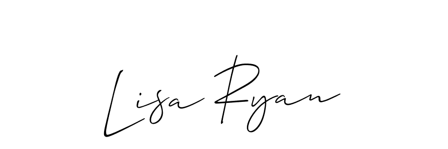 Also You can easily find your signature by using the search form. We will create Lisa Ryan name handwritten signature images for you free of cost using Allison_Script sign style. Lisa Ryan signature style 2 images and pictures png