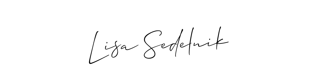 Make a beautiful signature design for name Lisa Sedelnik. Use this online signature maker to create a handwritten signature for free. Lisa Sedelnik signature style 2 images and pictures png