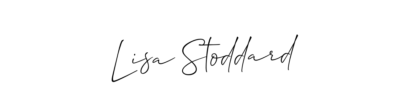 How to make Lisa Stoddard signature? Allison_Script is a professional autograph style. Create handwritten signature for Lisa Stoddard name. Lisa Stoddard signature style 2 images and pictures png