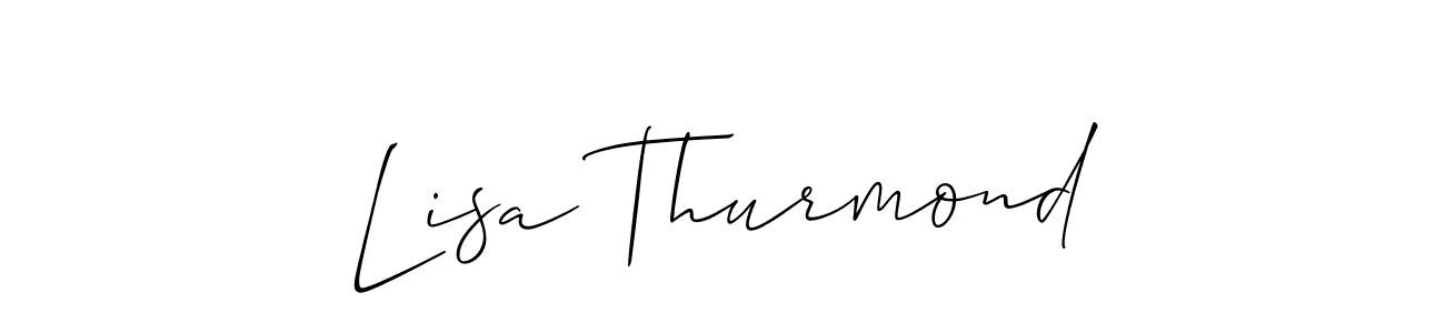 Allison_Script is a professional signature style that is perfect for those who want to add a touch of class to their signature. It is also a great choice for those who want to make their signature more unique. Get Lisa Thurmond name to fancy signature for free. Lisa Thurmond signature style 2 images and pictures png