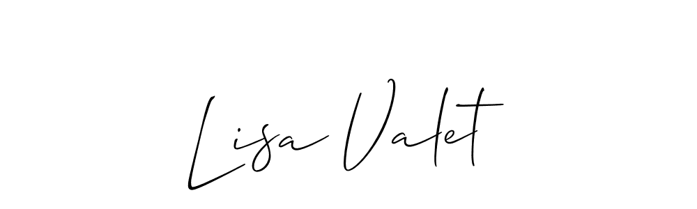 Make a beautiful signature design for name Lisa Valet. Use this online signature maker to create a handwritten signature for free. Lisa Valet signature style 2 images and pictures png