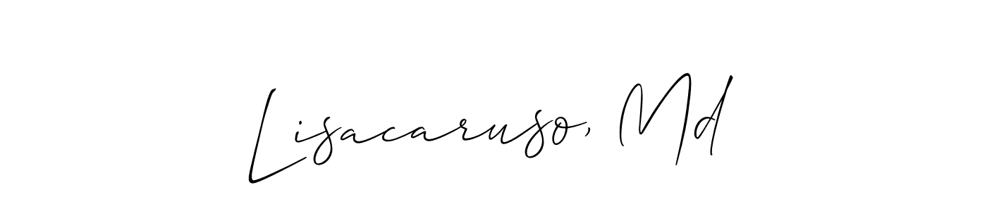 if you are searching for the best signature style for your name Lisacaruso, Md. so please give up your signature search. here we have designed multiple signature styles  using Allison_Script. Lisacaruso, Md signature style 2 images and pictures png