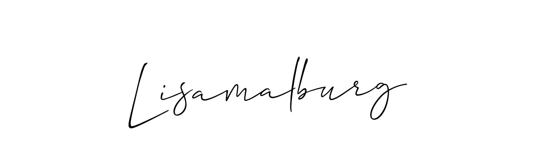 How to Draw Lisamalburg signature style? Allison_Script is a latest design signature styles for name Lisamalburg. Lisamalburg signature style 2 images and pictures png