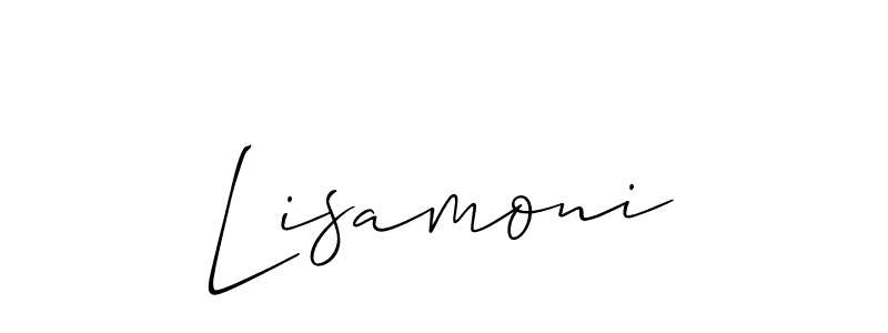 Make a beautiful signature design for name Lisamoni. Use this online signature maker to create a handwritten signature for free. Lisamoni signature style 2 images and pictures png