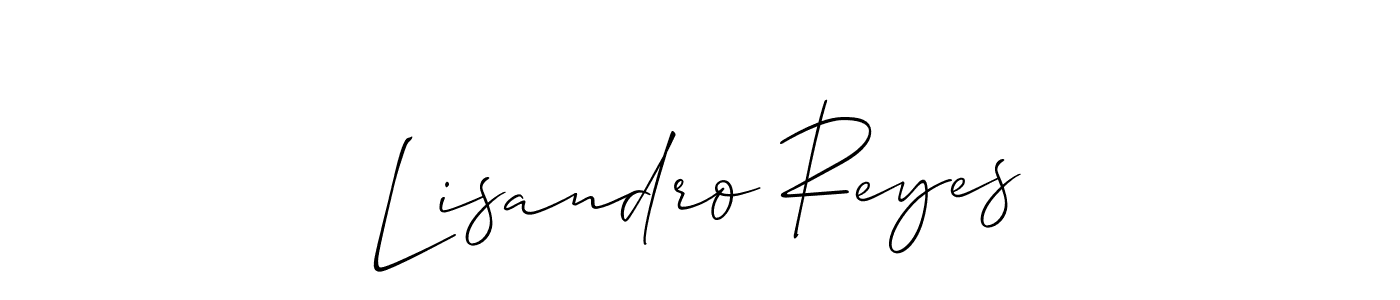 Best and Professional Signature Style for Lisandro Reyes. Allison_Script Best Signature Style Collection. Lisandro Reyes signature style 2 images and pictures png