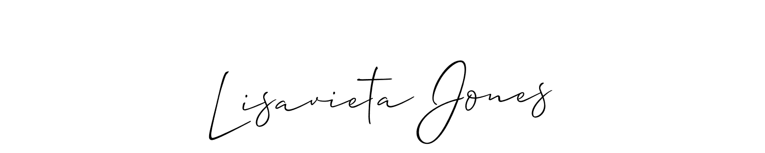 Best and Professional Signature Style for Lisavieta Jones. Allison_Script Best Signature Style Collection. Lisavieta Jones signature style 2 images and pictures png