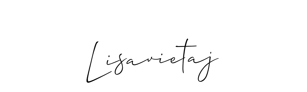 Similarly Allison_Script is the best handwritten signature design. Signature creator online .You can use it as an online autograph creator for name Lisavietaj. Lisavietaj signature style 2 images and pictures png