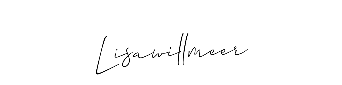 You should practise on your own different ways (Allison_Script) to write your name (Lisawillmeer) in signature. don't let someone else do it for you. Lisawillmeer signature style 2 images and pictures png